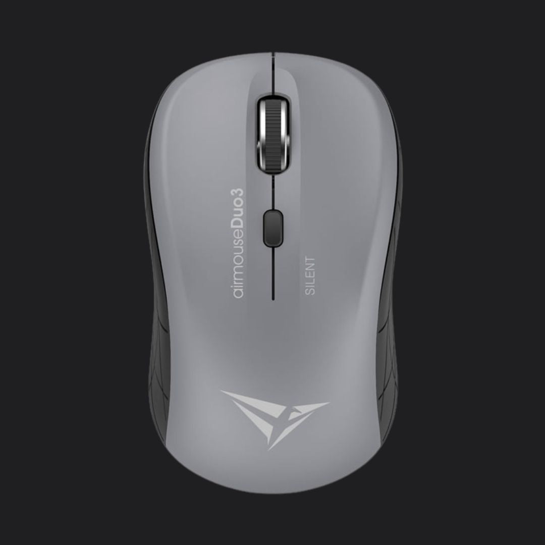 Alcatroz Airmouse Duo 3 Silent Wireless and Bluetooth Mouse - Grey - RetroguySA