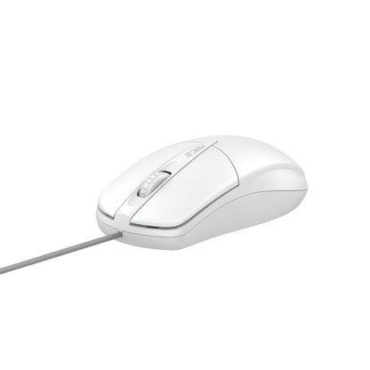 Alcatroz Asic 2 High Resolution Optical Wired Mouse - White - RetroguySA