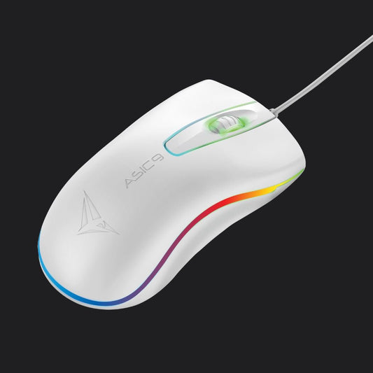 Alcatroz Asic 9 RGB FX Wired USB Mouse - White - RetroguySA