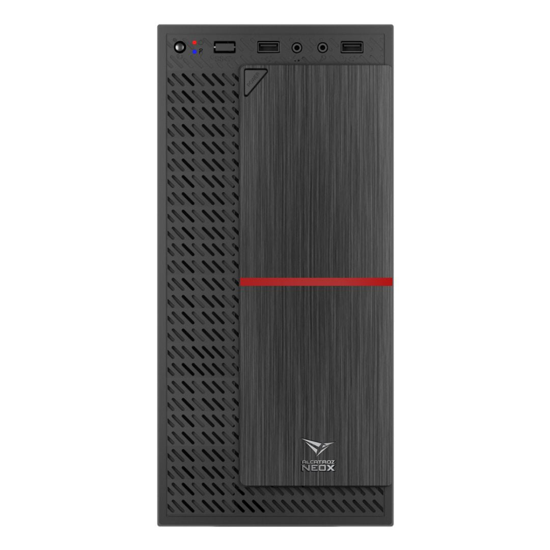 Alcatroz Azzura NeoX Micro - ATX Case with Magnum Pro 225 PSU - Red - RetroguySA