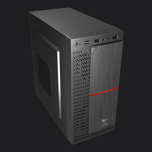 Alcatroz Azzura NeoX Micro - ATX Case with Magnum Pro 225 PSU - Red - RetroguySA