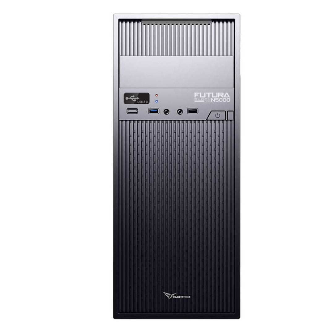 Alcatroz Futura N5000 ATX Case with Magnum Pro 225 PSU - Black - RetroguySA