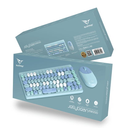 Alcatroz JellyBean A3000 Wireless and Bluetooth Combo - Aqua - RetroguySA