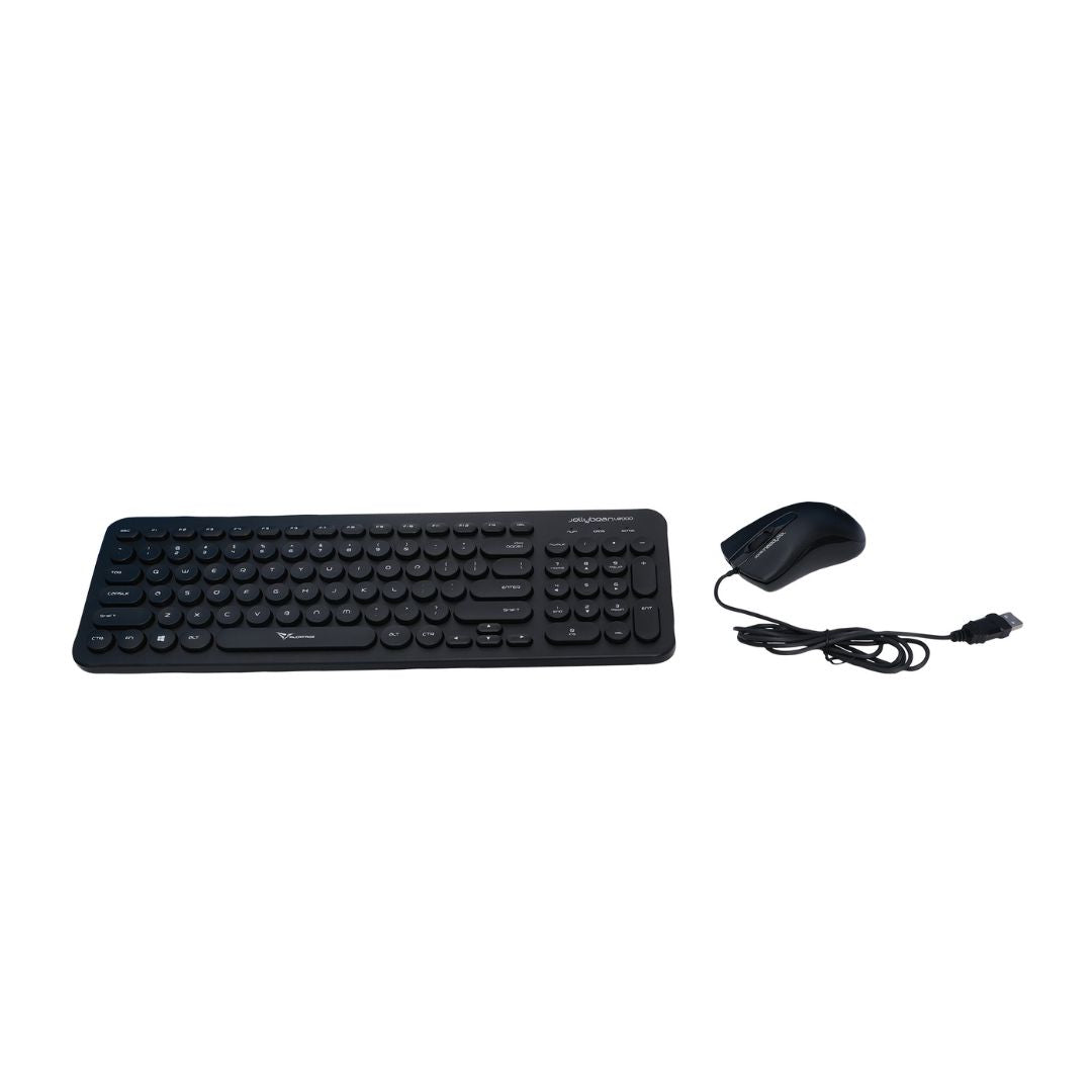 Alcatroz Jellybean U2000 Keyboard and Mouse - Black - RetroguySA