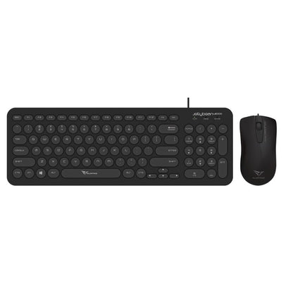 Alcatroz Jellybean U2000 Keyboard and Mouse - Black - RetroguySA