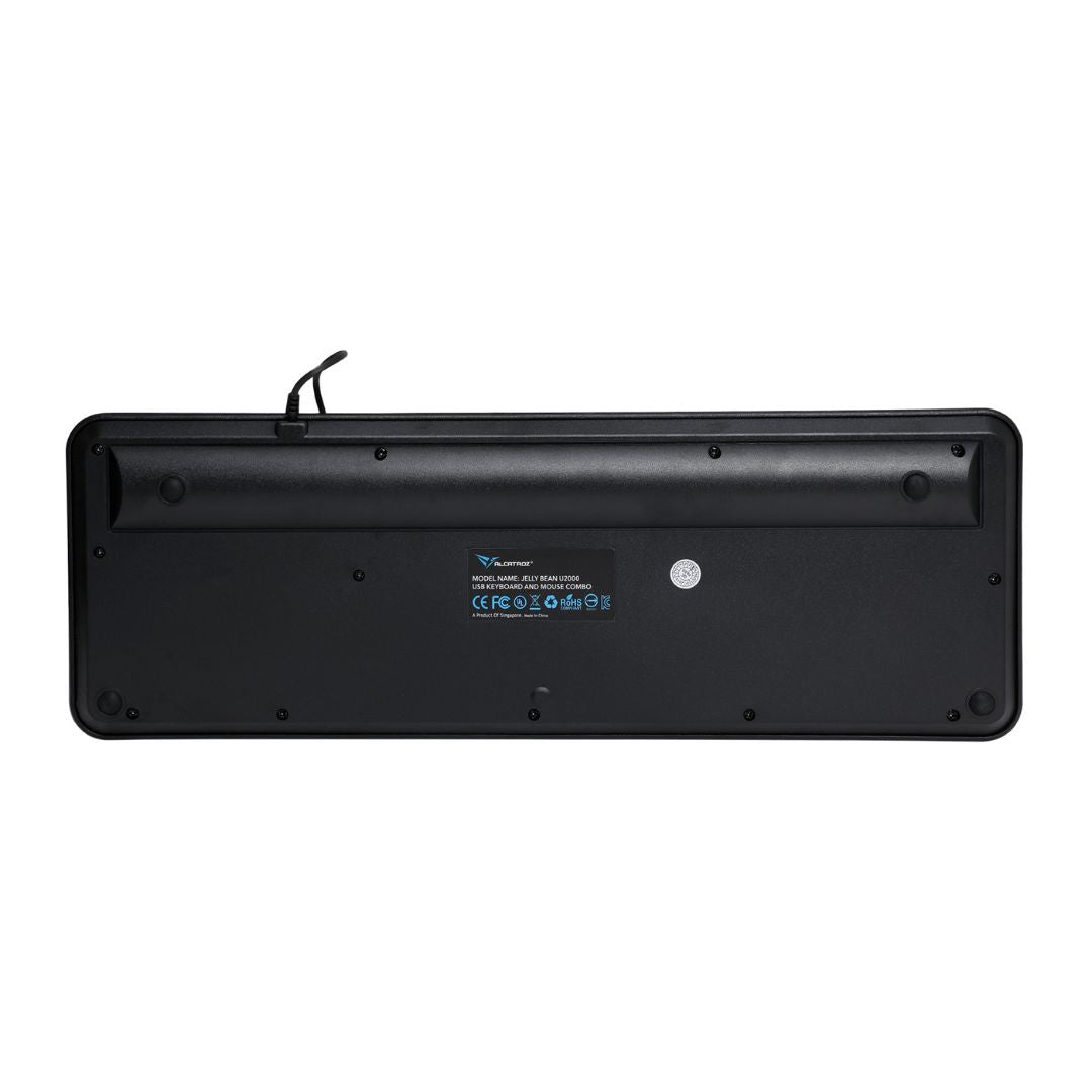 Alcatroz Jellybean U2000 Keyboard and Mouse - Black/Red - RetroguySA