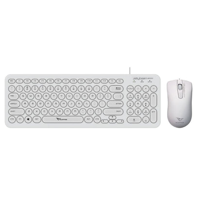 Alcatroz Jellybean U2000 Keyboard and Mouse - White - RetroguySA