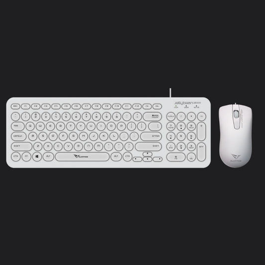 Alcatroz Jellybean U2000 Keyboard and Mouse - White - RetroguySA