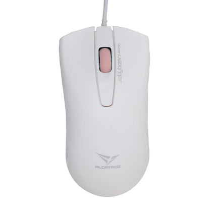 Alcatroz Jellybean U2000 Keyboard and Mouse - White/Peach - RetroguySA