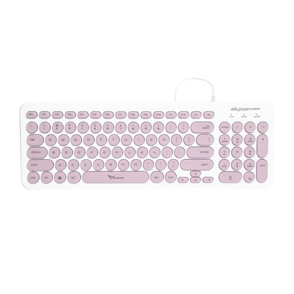 Alcatroz Jellybean U2000 Keyboard and Mouse - White/Peach - RetroguySA