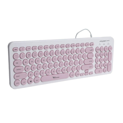 Alcatroz Jellybean U2000 Keyboard and Mouse - White/Peach - RetroguySA
