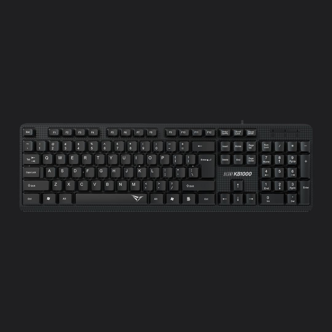 Alcatroz Silent KB1000 USB Wired Keyboard - RetroguySA