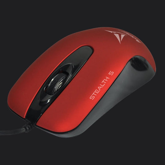 Alcatroz Stealth 5 USB Mouse - Metallic Red - RetroguySA