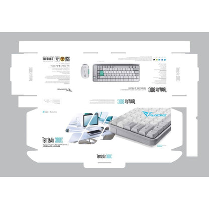 Alcatroz Tetriz Air 300c Bluetooth and Wireless Combo - Winter White - RetroguySA
