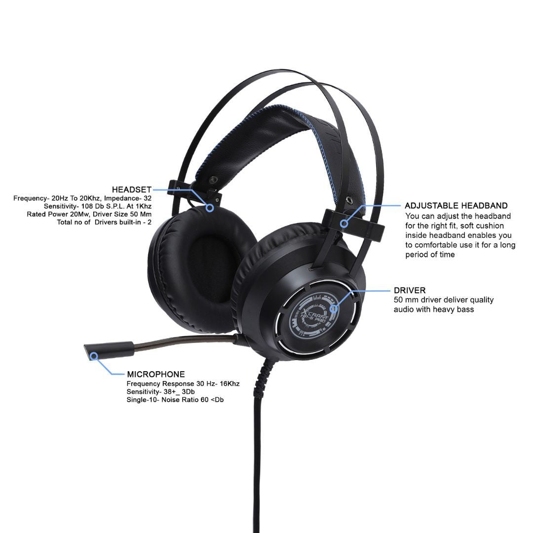 Alcatroz X - CRAFT HP 5 Pro Gaming Headset - RetroguySA