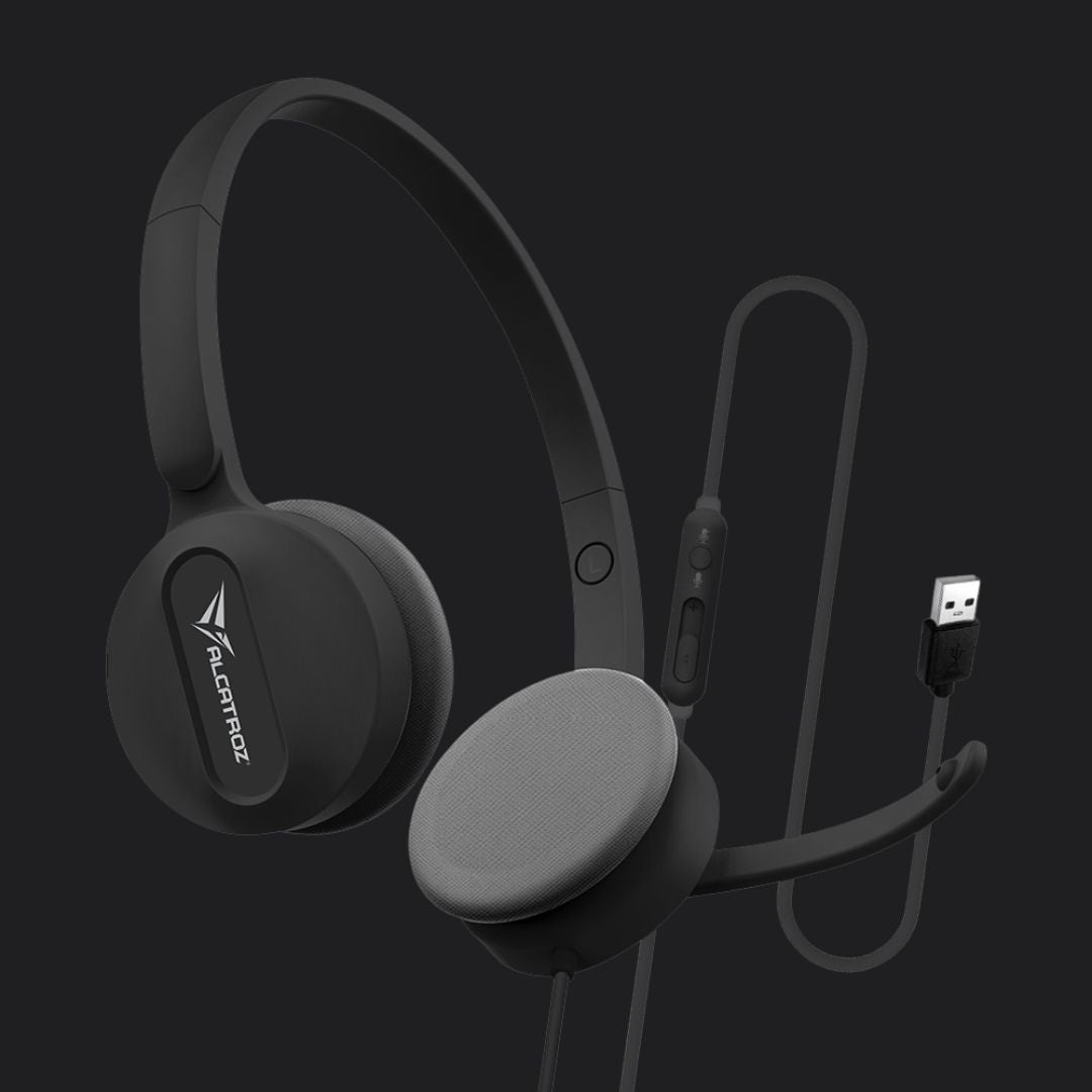 Alcatroz XP 3U USB Headset with Mic - Black - RetroguySA