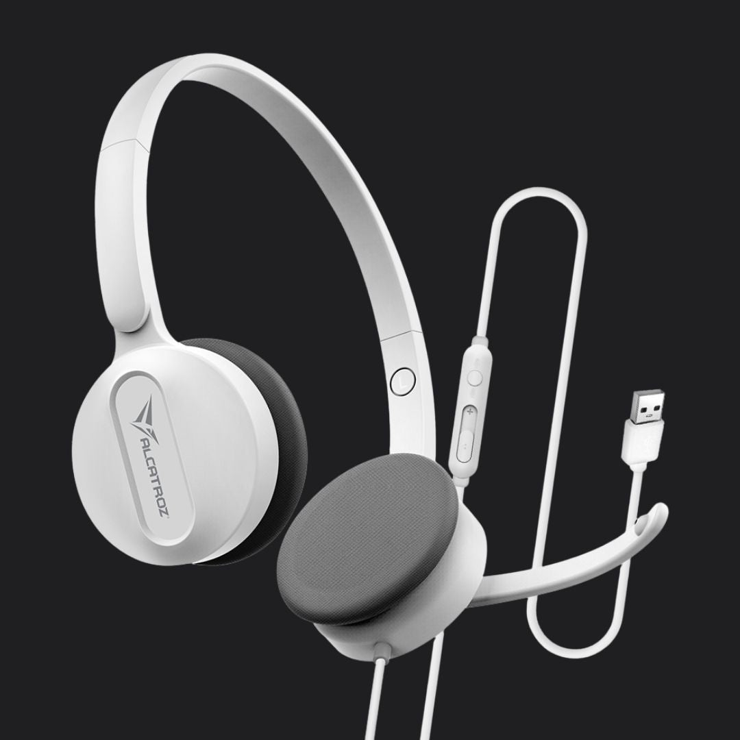 Alcatroz XP 3U USB Headset with Mic - White - RetroguySA