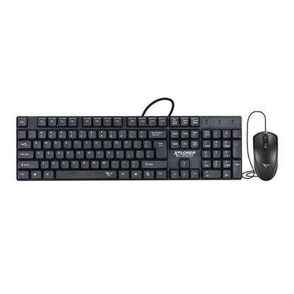 Alcatroz Xplorer C3500 Wired Keyboard and Mouse Combo - RetroguySA