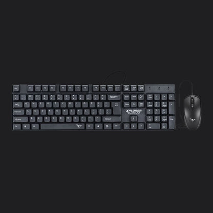 Alcatroz Xplorer C3500 Wired Keyboard and Mouse Combo - RetroguySA