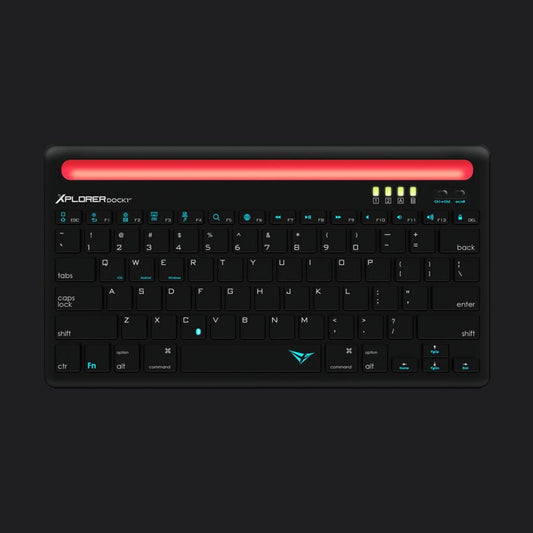 Alcatroz Xplorer Dock 1 Bluetooth Keyboard - Black/Red - RetroguySA