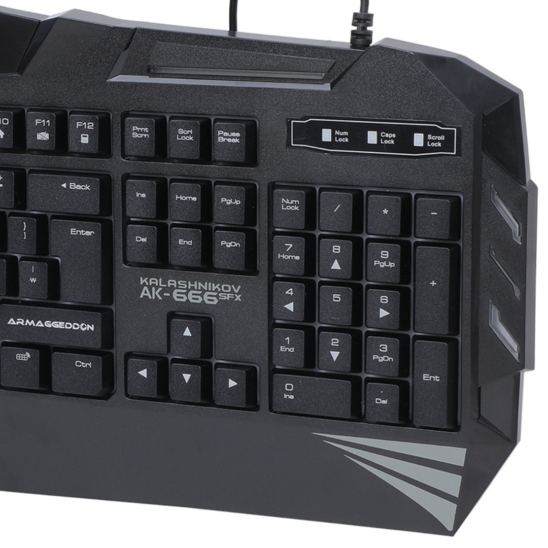 Armaggeddon AK - 666 Kalashnikov Membrane Gaming Keyboard - RetroguySA