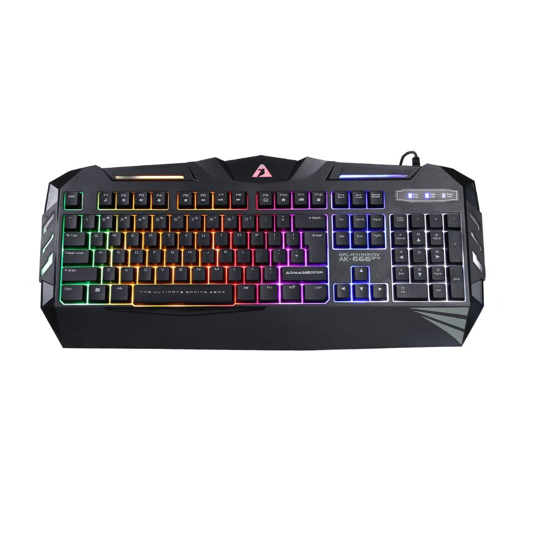 Armaggeddon AK - 666 Kalashnikov Membrane Gaming Keyboard - RetroguySA