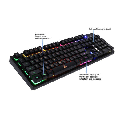 Armaggeddon AK - 999 SFX Gaming Membrane Keyboard - RetroguySA