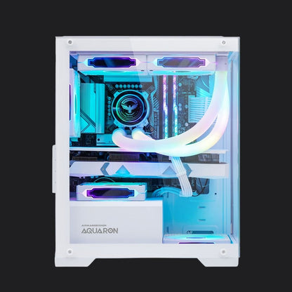 Armaggeddon Aquaron MicroATX Gaming Case - White - RetroguySA