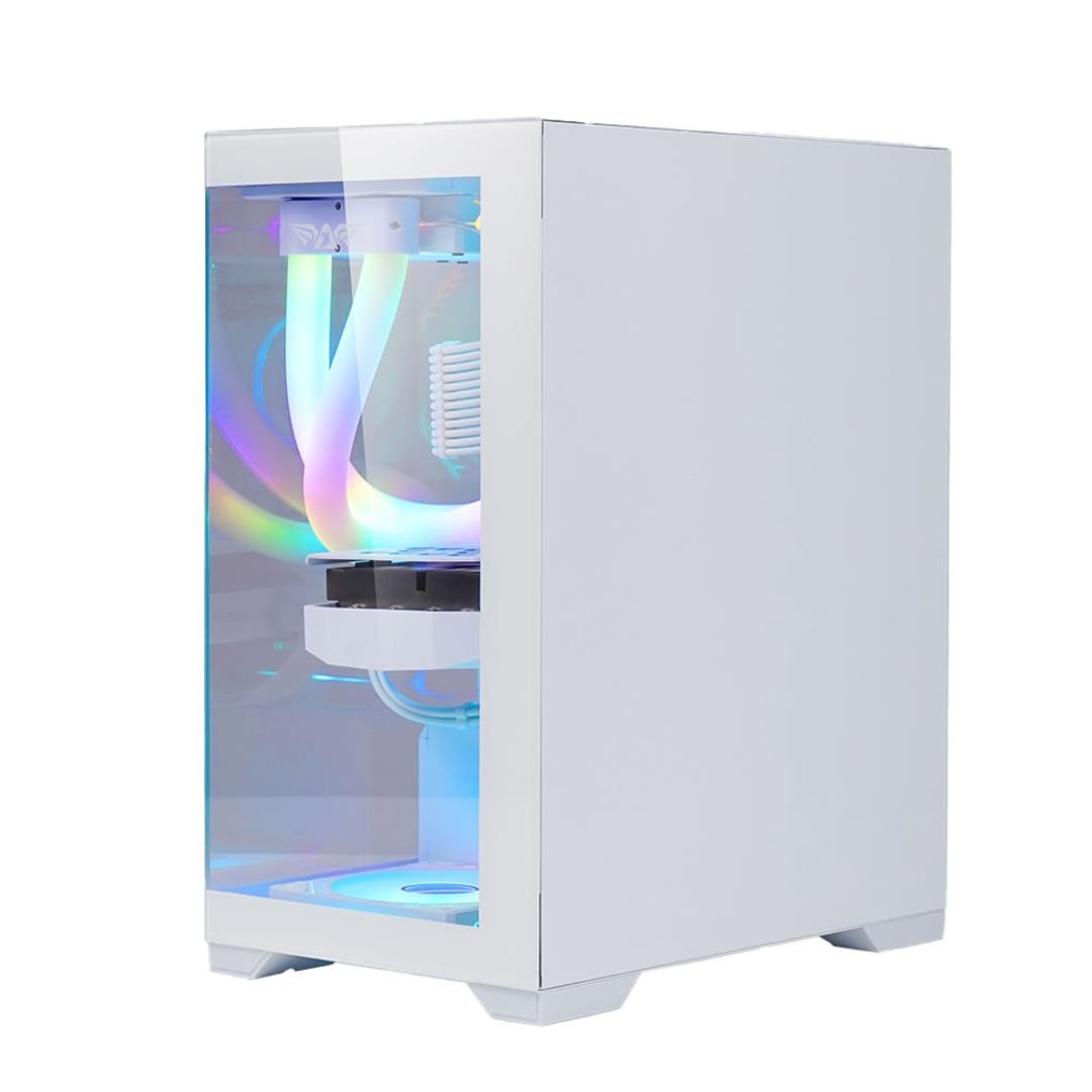 Armaggeddon Aquaron MicroATX Gaming Case - White - RetroguySA