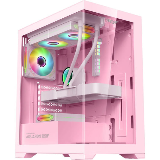 Armaggeddon Aquaron Pro ATX Gaming Case - Pink - RetroguySA
