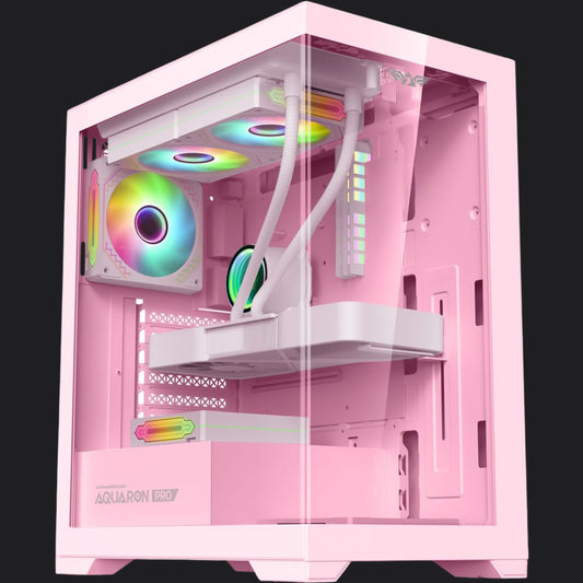 Armaggeddon Aquaron Pro ATX Gaming Case - Pink - RetroguySA