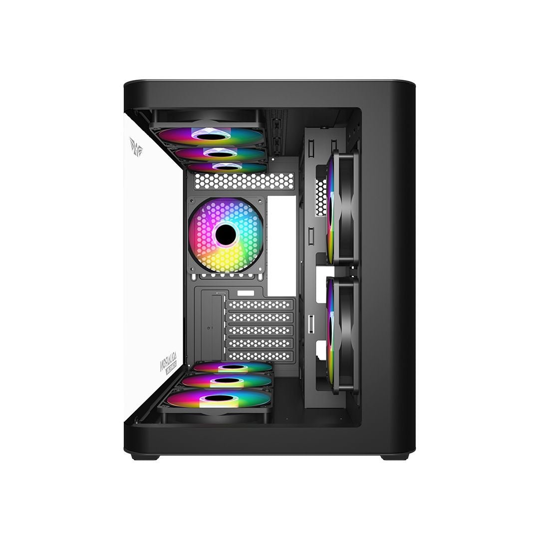 Armaggeddon Aquaron X - Curve 285 MicroATX Gaming Case - Black - RetroguySA