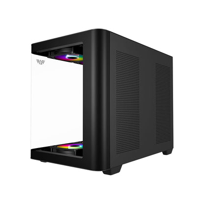 Armaggeddon Aquaron X - Curve 285 MicroATX Gaming Case - Black - RetroguySA