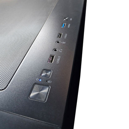 Armaggeddon Aquaron X - Curve 285 MicroATX Gaming Case - Black - RetroguySA