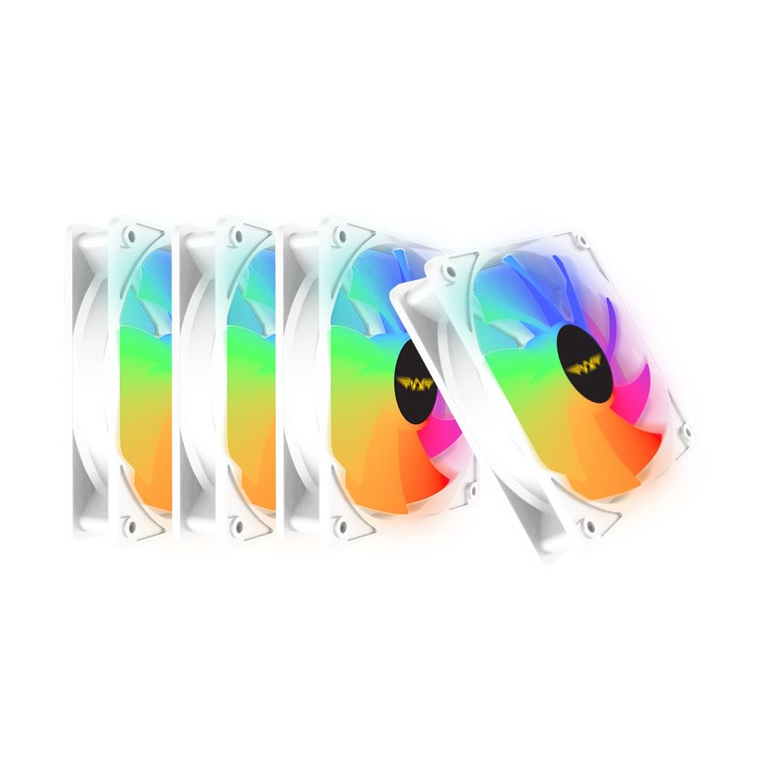 Armaggeddon ARGB KIT 5000 Cooling 12cm Fan Kit - White - RetroguySA
