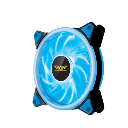 Armaggeddon Azure Dual Saber 120mm PC Case Fan - Blue LED - RetroguySA