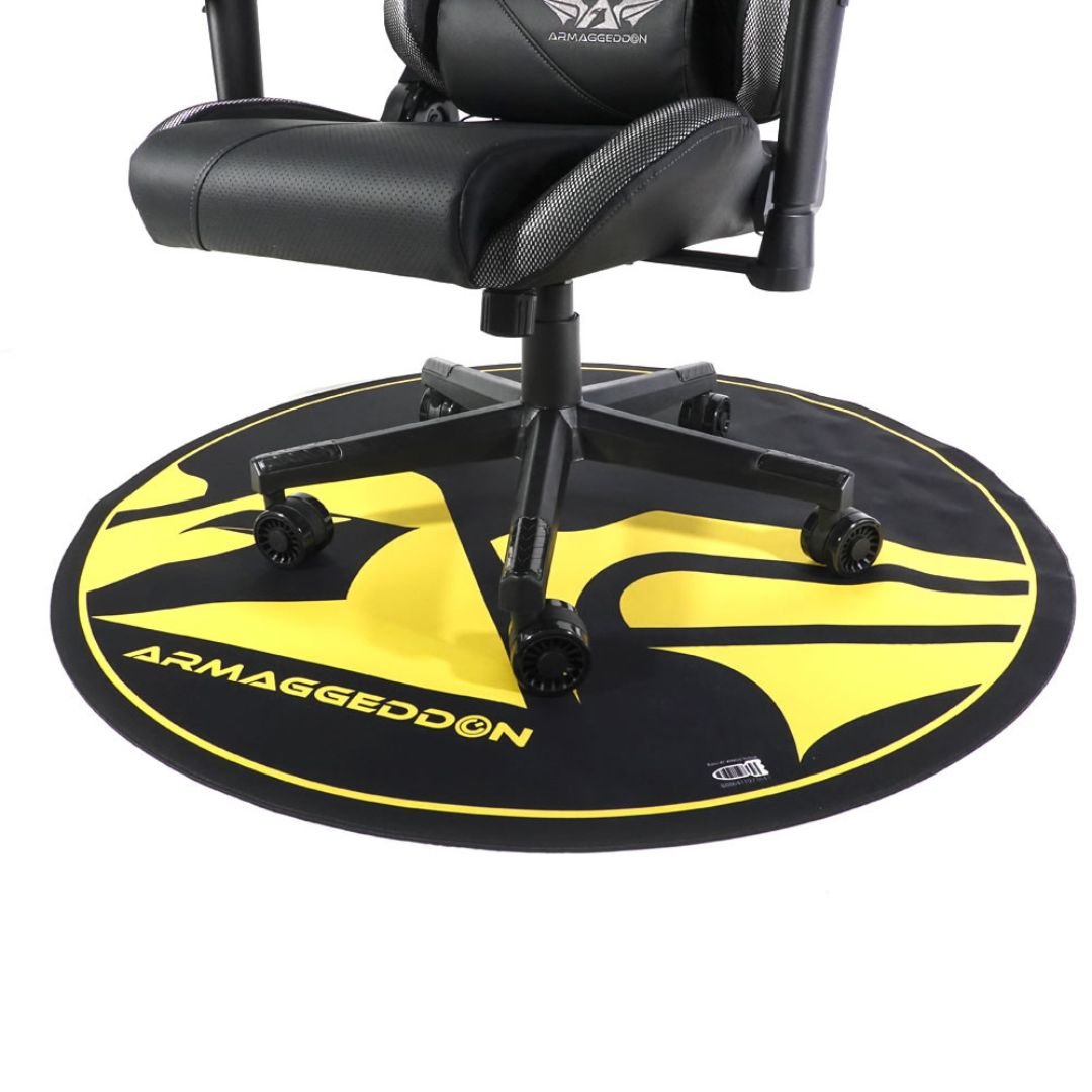 Armaggeddon Base - 47 Wings Gaming Floor Mat - Yellow - RetroguySA