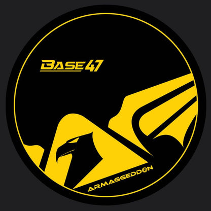 Armaggeddon Base - 47 Wings Gaming Floor Mat - Yellow - RetroguySA