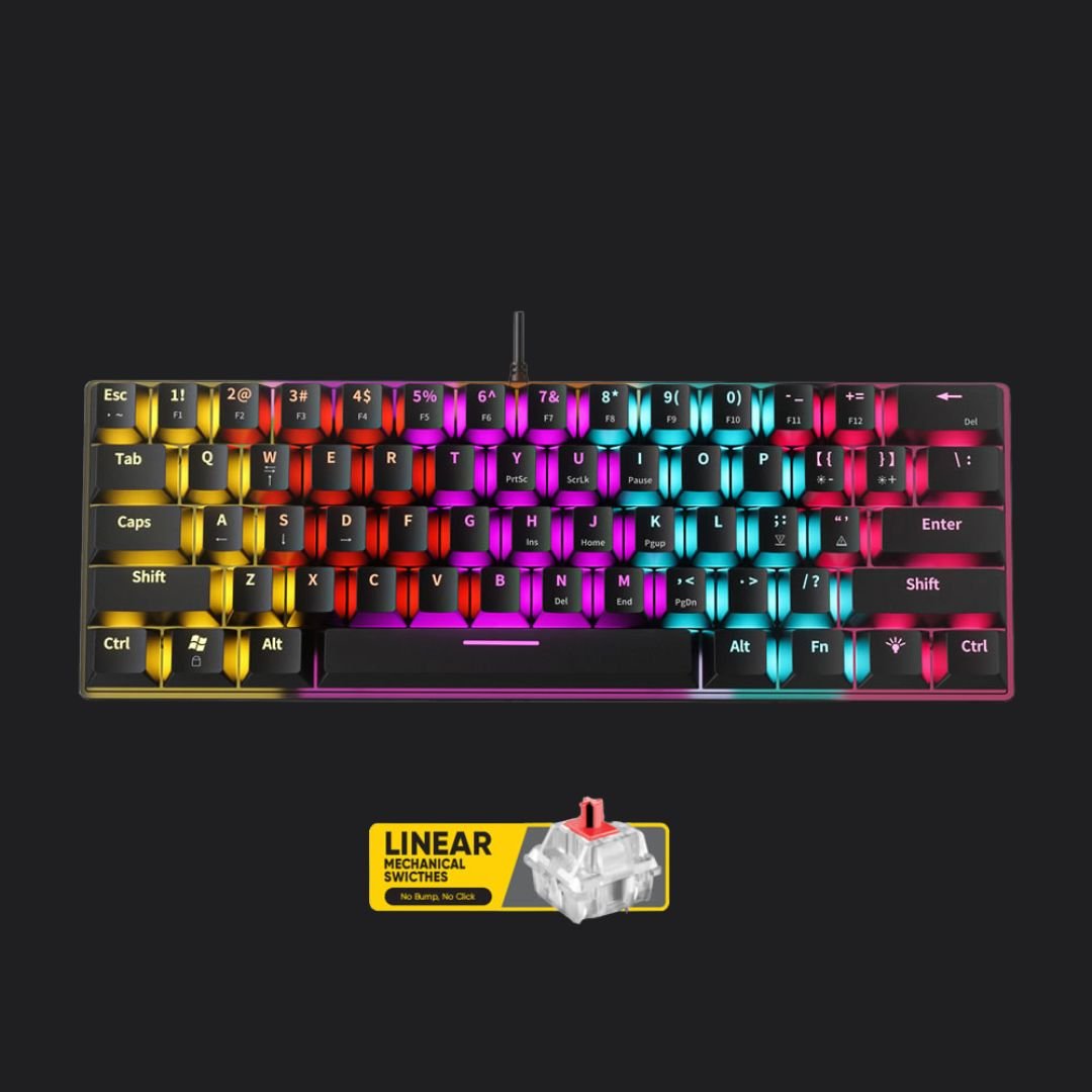 Armaggeddon MKA - 1C Neo Psychswift 61 keys Mechanical Keyboard - Linear - RetroguySA