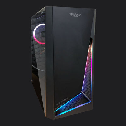 Armaggeddon Nimitz N5 Aurora Micro - ATX Gaming Case (No Fans) - Black - RetroguySA