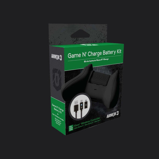 Armor3 Game N' Charge Battery Kit for Xbox Series X - Black - RetroguySA