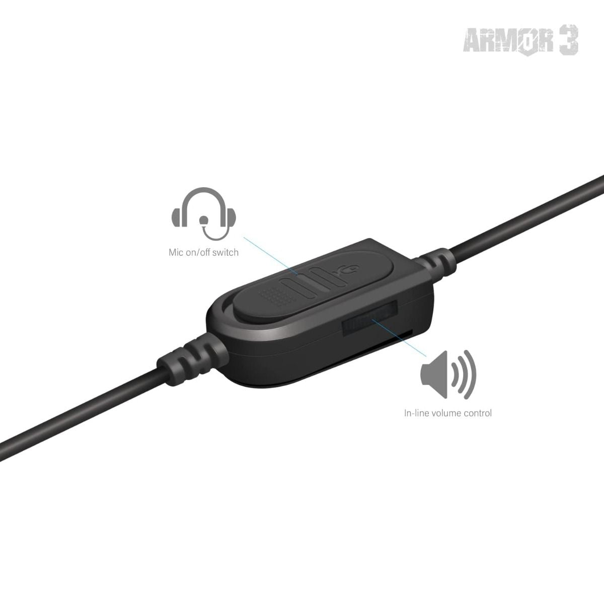 Armor3 SoundTac Universal Gaming Headset - Black - RetroguySA