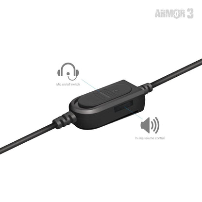 Armor3 SoundTac Universal Gaming Headset - Black - RetroguySA