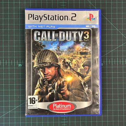Call of Duty 3 | PS2 | Playstation 2 | Platinum | Used Game | No Manual - RetroguySA