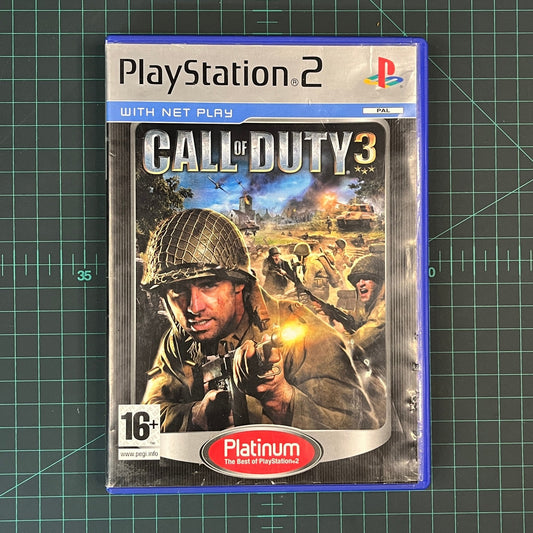 Call of Duty 3 | PS2 | Playstation 2 | Platinum | Used Game | No Manual - RetroguySA