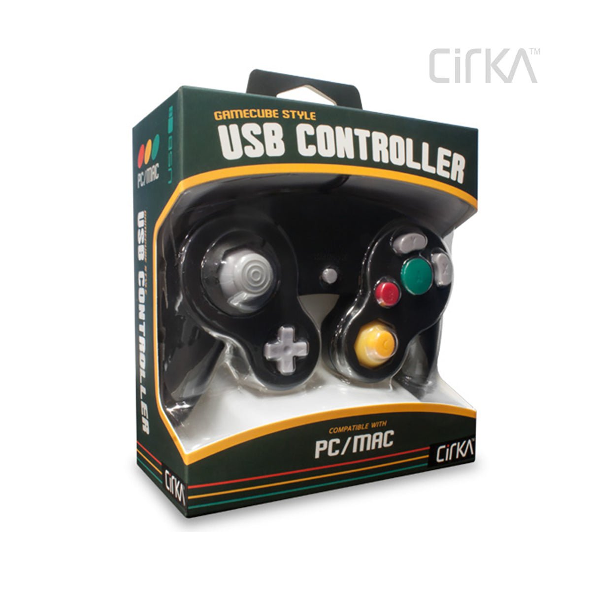 CirKa Premium USB Controller For PC/ Mac - Black - RetroguySA