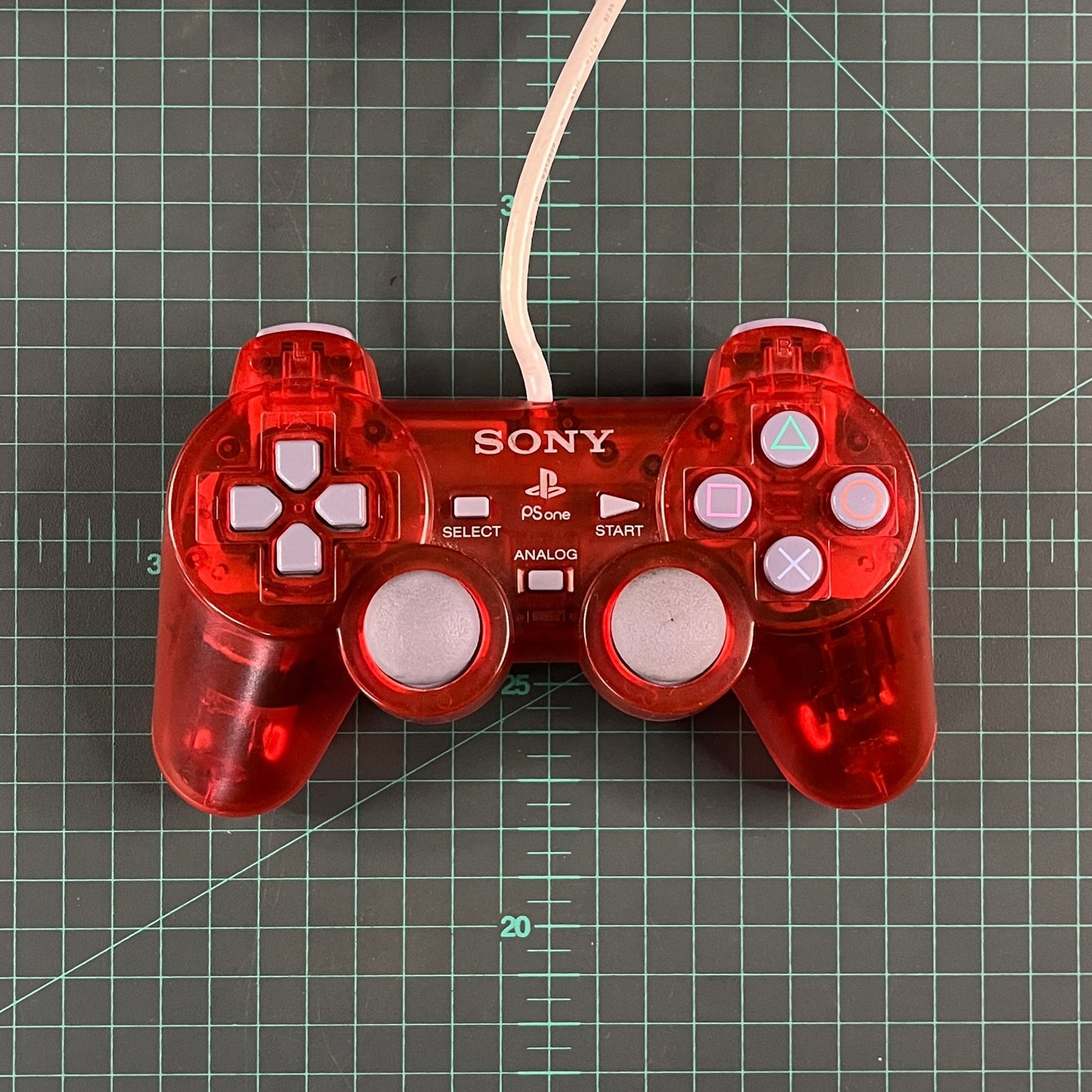 Dualshock Controller | Crimson Red | Playstation 1 | PS1 | Accessories - RetroguySA
