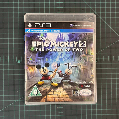 Epic Mickey 2: The Power of Two | PS3 | Playstation 3 | Used Game | No manual - RetroguySA