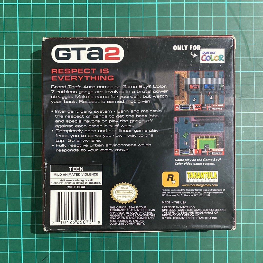 Grand Theft Auto 2 | Nintendo GameBoy Color | Game Boy Color | CIB | Used Game - RetroguySA