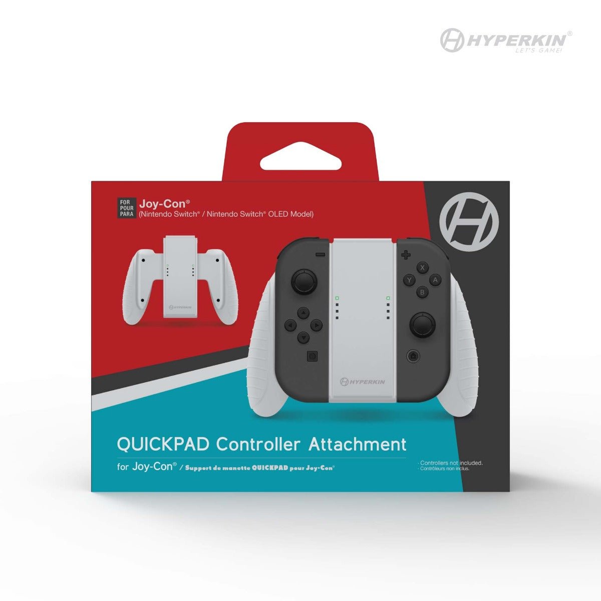 Hyperkin QUICKPAD Controller Attachment for Switch and Switch OLED - White - RetroguySA
